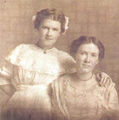 Florence and sister, Mary, Burlingame